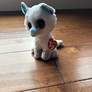 RARE! Beanie Boo Frost White and Blue Fox